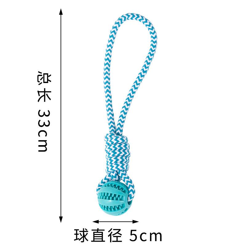 Dog toy interactive tug-of-war rope, durable and chew-resistant, for Labrador, Border Collie, Golden Retriever, French Bulldog, with knot and treat