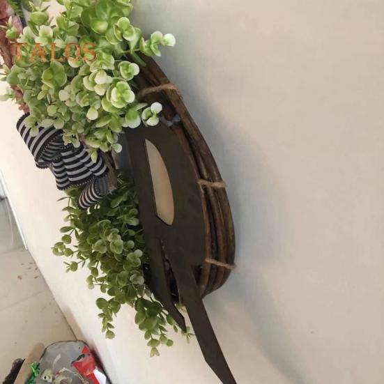 Door Wreath Pendant No Watering Add Atmosphere Anti-break Exquisite Eucalyptus Door Wreath Pendant Balcony Supply