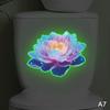 Leuchtet im Dunkeln Toilettenaufkleber Selbstklebend Abnehmbar Fenster Wandaufkleber Heimdekoration Autoaufkleber Leuchtet Nachts
