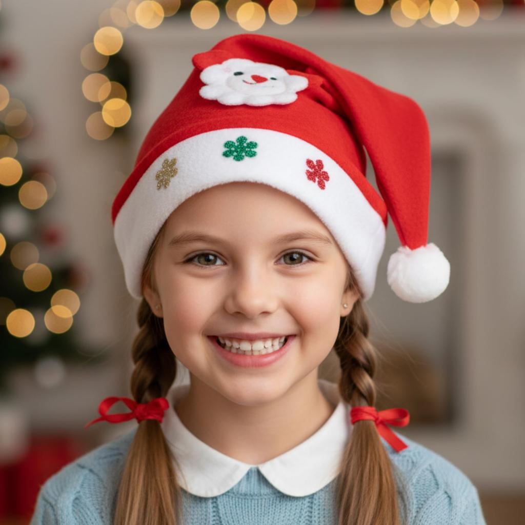 DONGRI Patch Shop Kinder Weihnachtsmann Kostüm, 4-teiliges Set, Mütze, Jacke, Hose und Gürtel, Weihnachtsoutfit (80 cm)