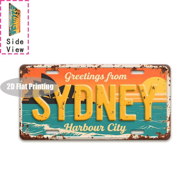 Tin Sign - Vintage Durable Metal Plaque Wall Decor, Home Office Bar Man Cave European Australian City Birth Year License Plate