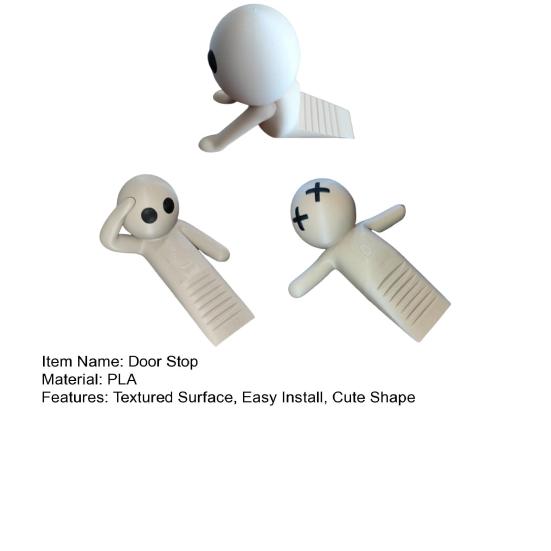 3D Printed Door Stop Little Figure Door Wedge Decorative Floor Door Stop