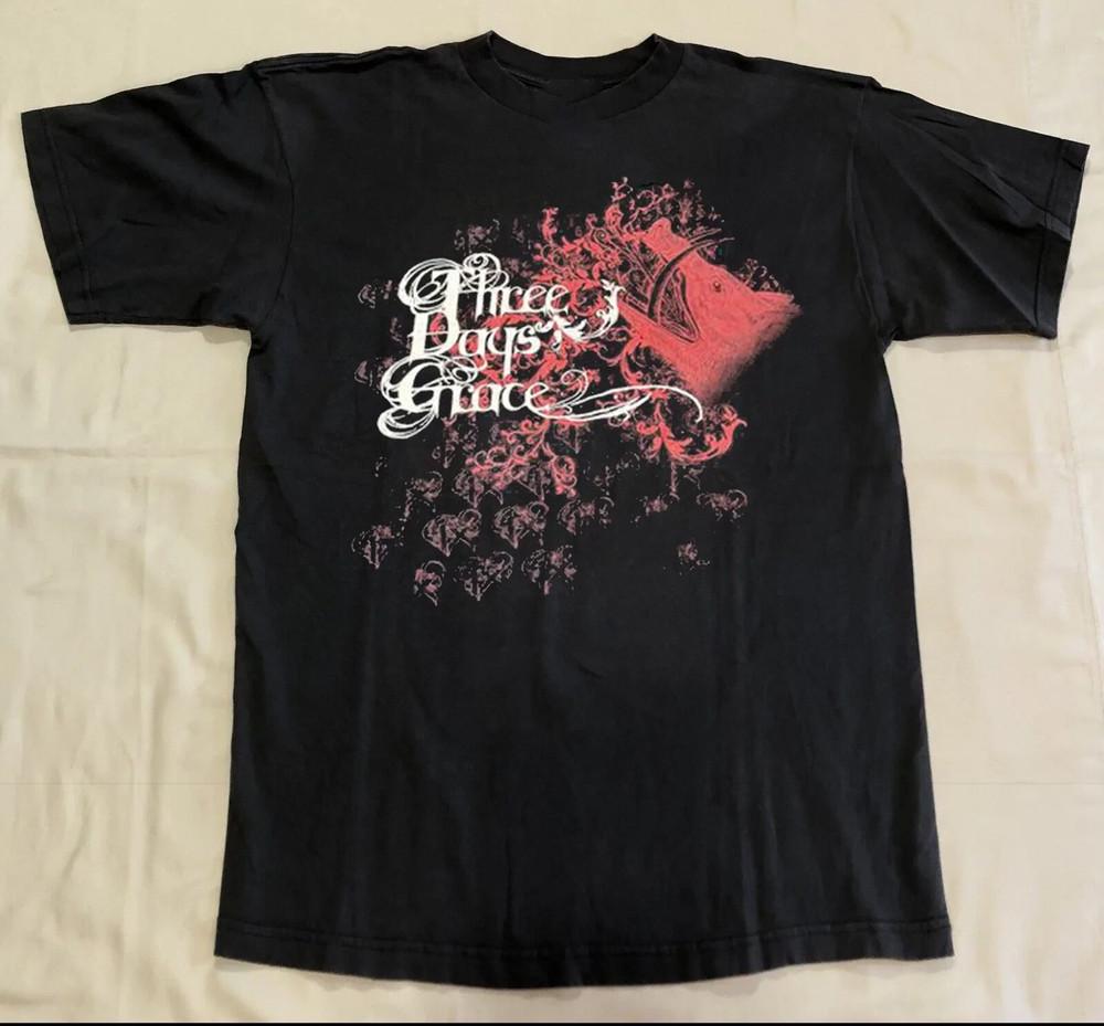 Three Days Grace Band Rock Album Schwarzes T-Shirt Volle Größe S-5XL Unisex T-Shirt