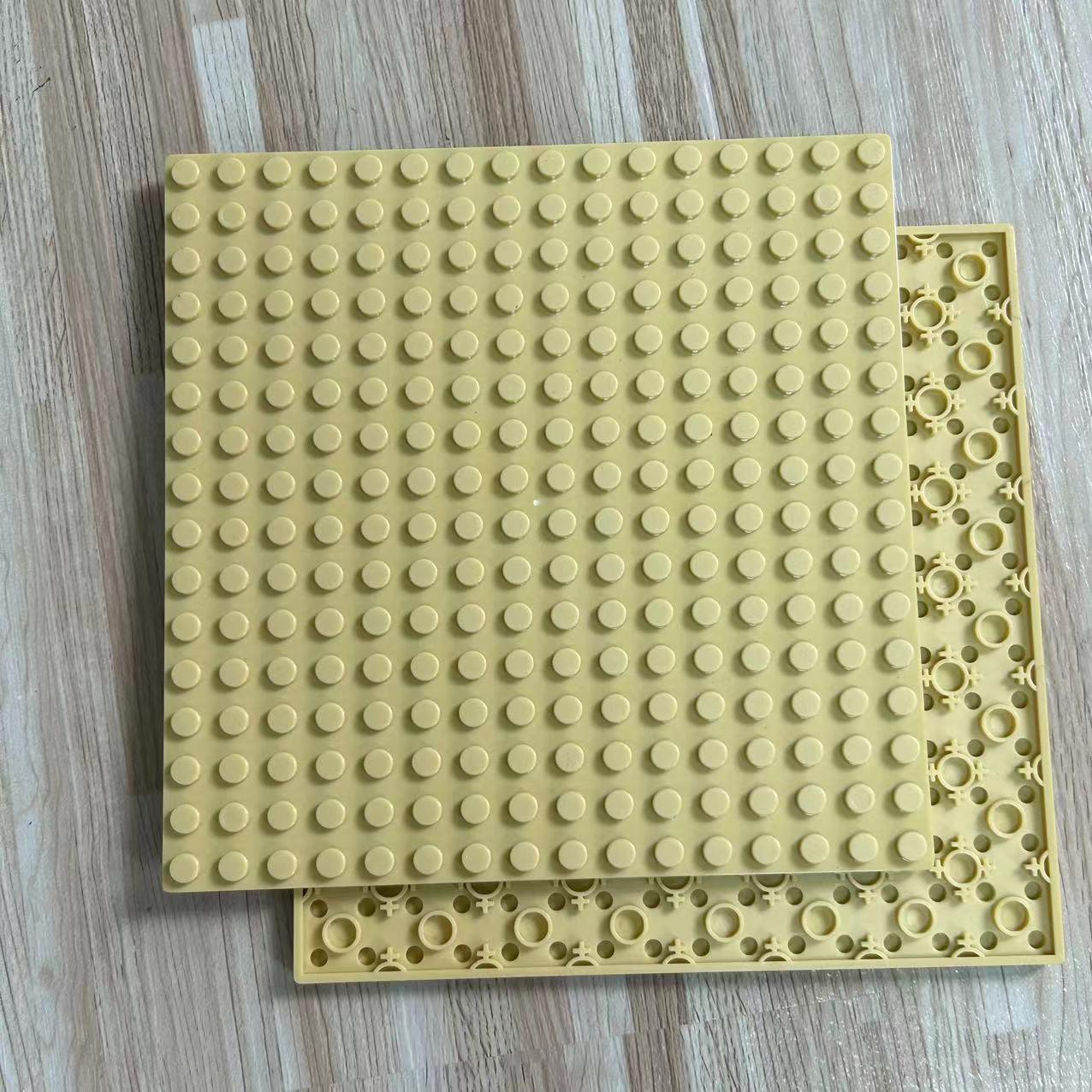 

Трансграничные строительные блоки MOC: Двусторонняя базовая пластина 16x16, совместимая с LEGO 91405 12.8x12.8 cm песочный