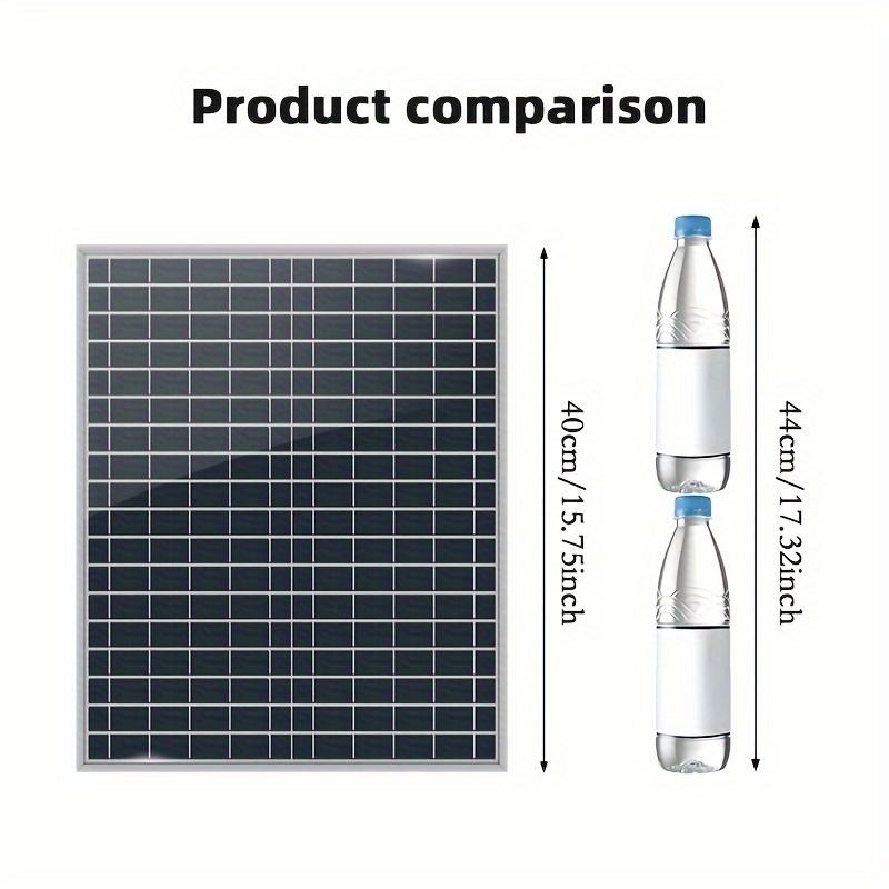 Portable Solar Charging Kit with 20W Fast Charge & 12V Built-in Battery, Emergency Backup Power Supply for Outdoor Camping
