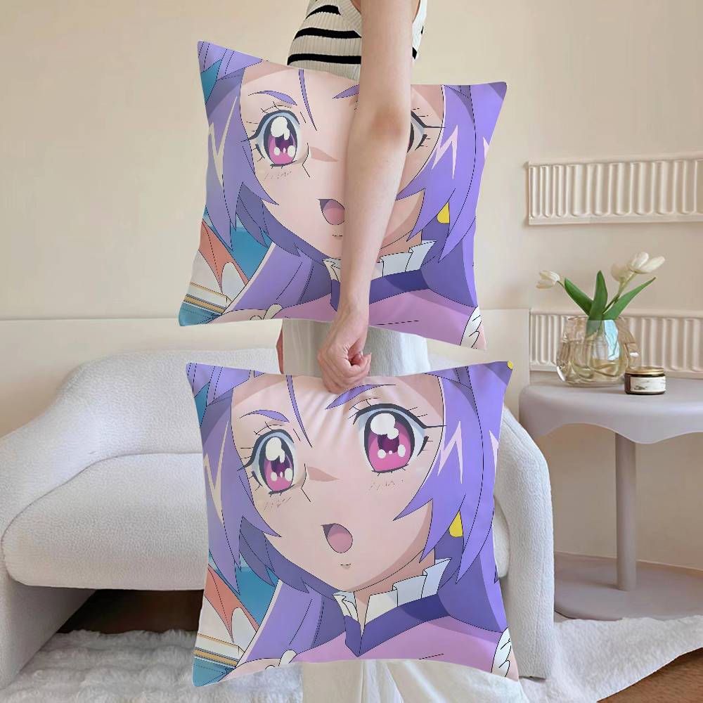 R-Riko Izayoi Pillow Case Sofa and Living Room Decorative Cushion Covers Dust-proof and Mite-proof Invisible Zipper
