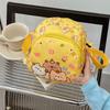 1 Piece  Multifunctional Storage Bag Capybara Printed Crossbody Bag Cute Doll Portable Chest Bag Kawaii Kids Gift