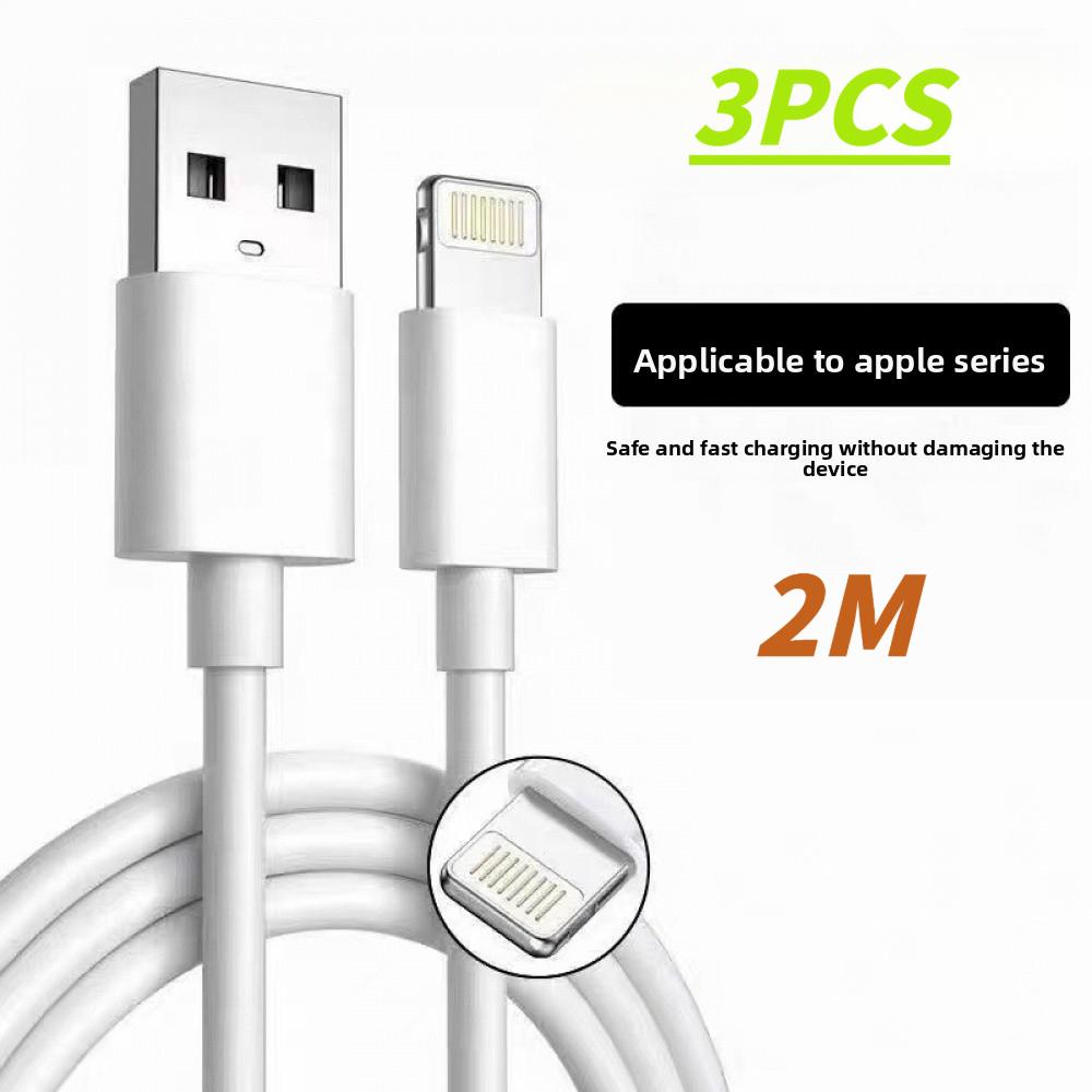 3/5/10PCS Lighting Cable USB Fast Charging Cable for iPhone Charger Cord Data Transfer Cable Compatible with iPhone 14 13 12 11 X XR XS 8 7 6S SE