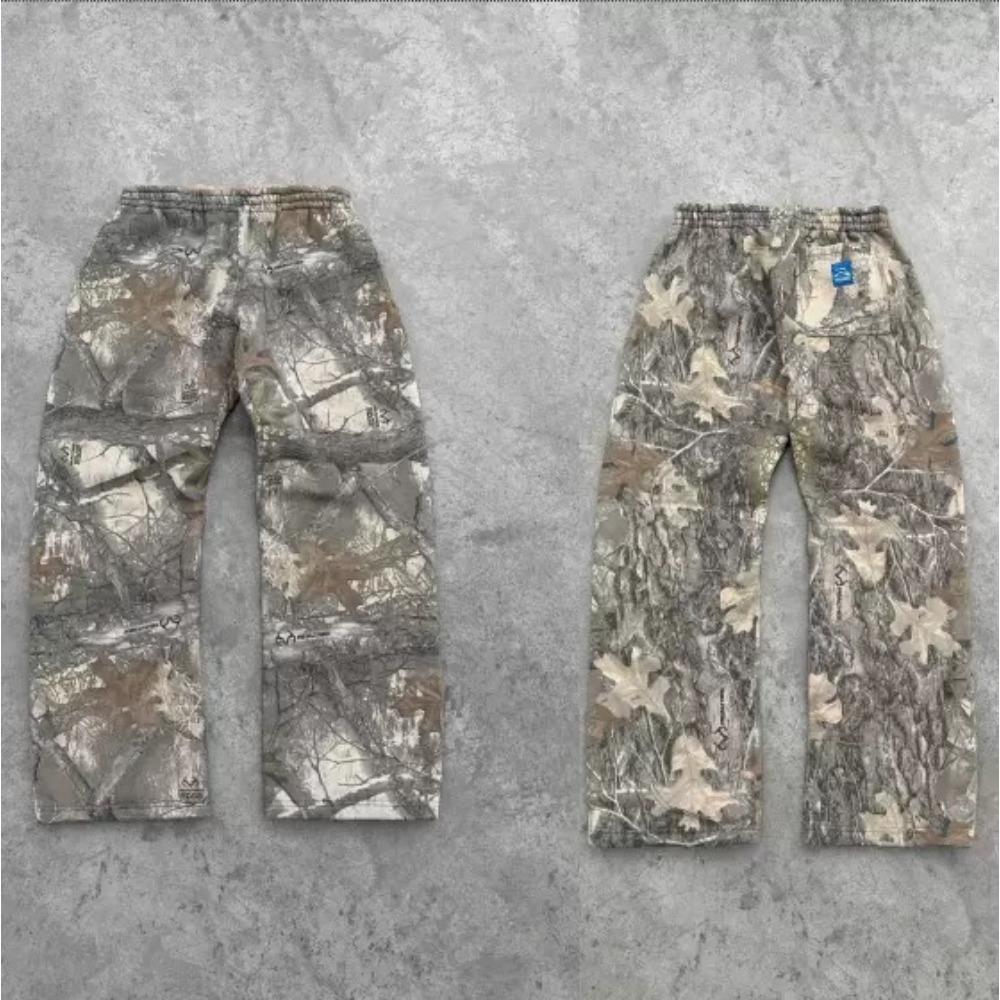 Camouflage Leaf Loose Pants Fashion Y2K New Harajuku Hip-hop Gothic Retro Couple Casual American Street Wear