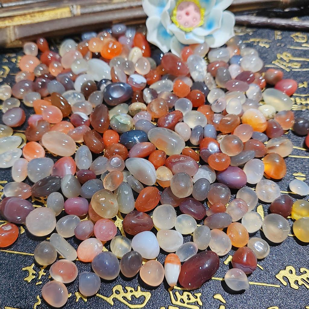 Yuhuashi Natural Colorful Agate Pebbles for Aquariums, Landscaping, and Flower Pots