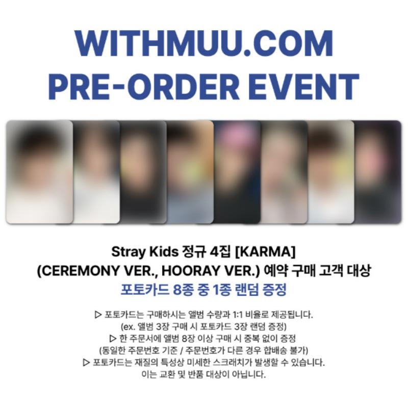 Ön sipariş straykids KARMA CEREMONY HOORAY 4. albüm