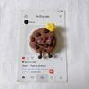 Silicone Cartoon Cookie MagSafe Retractable Phone Holder with Strong Magnetic Suction