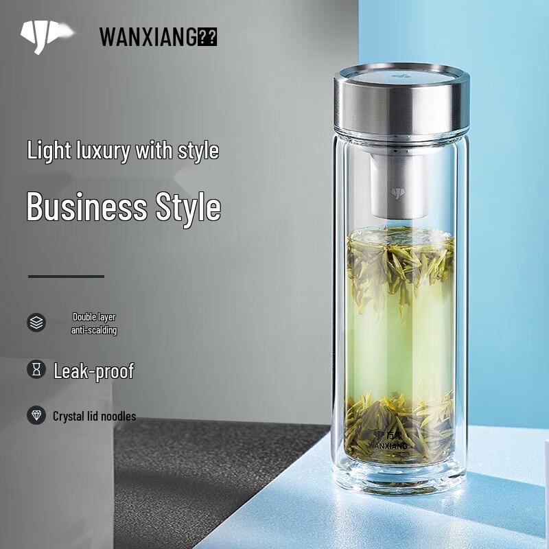 WANXIANG Double Wall Glass Cup