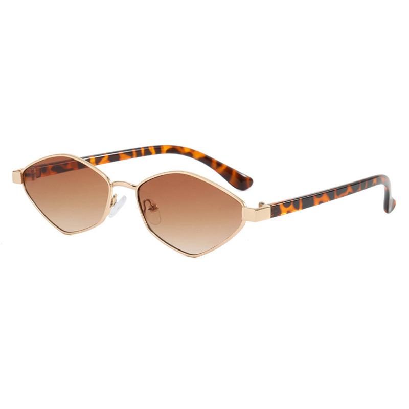 Small Polygon Women Sunglasses Light Weight Irregular Metal Sun Glasses For Ladies Fashion Travelling Driving Shades UV400