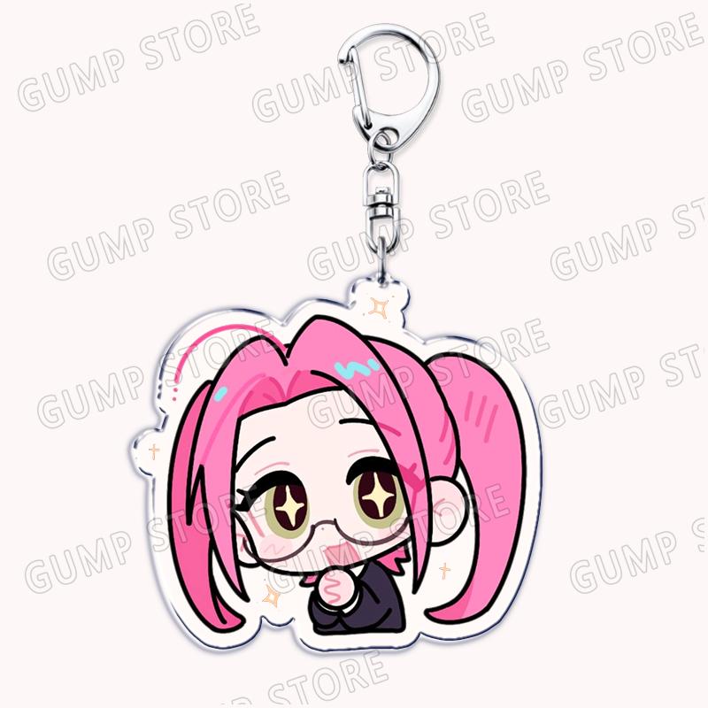 Popular Anime Alien Stage Chibis Music Keychains for Accessories Bag Luka Ivan Till Mizi Hyuna Sua Keyrings Jewelry Fans Gifts