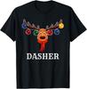 Santa Reindeer Dasher Xmas Group Costume T-Shirt