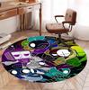 Dandy's World Pattern Round Rug, Indoor/Outdoor Mat, for Picnic, Gameroom, Bedroom, Office, Living Room, Home Decor Carpet, Birthday Gift