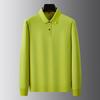 Men's Plus Size Cotton Blend Long Sleeve Polo Shirt