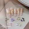 5Pcs Mini Alloy Bow Nail Charms 3D Bowknot Nail Art Decoration Accessories For Diy Manicure Korean Design