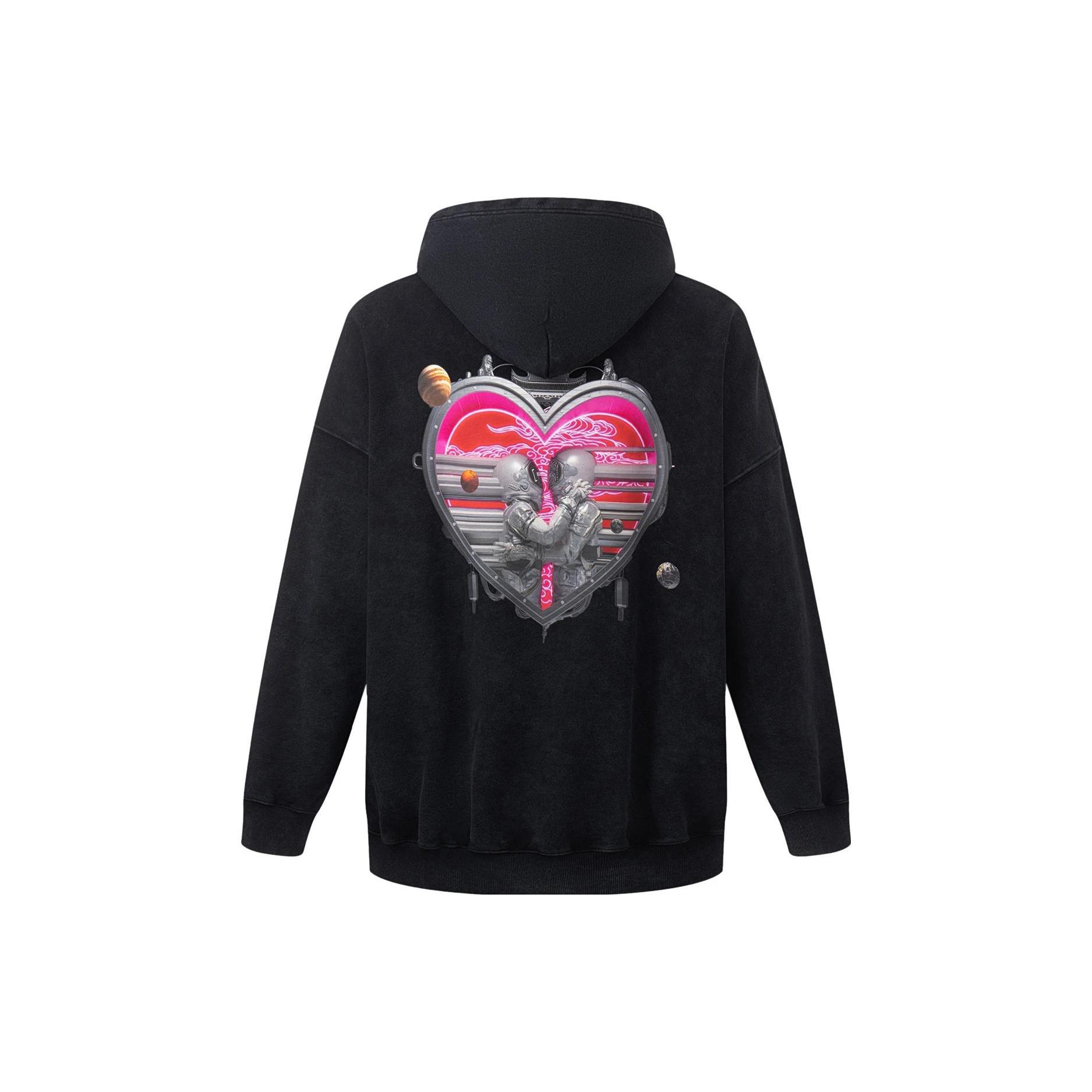 Li-Ning Valentine s Day Graphic Hoodie Black Men s AWDT231-1 L