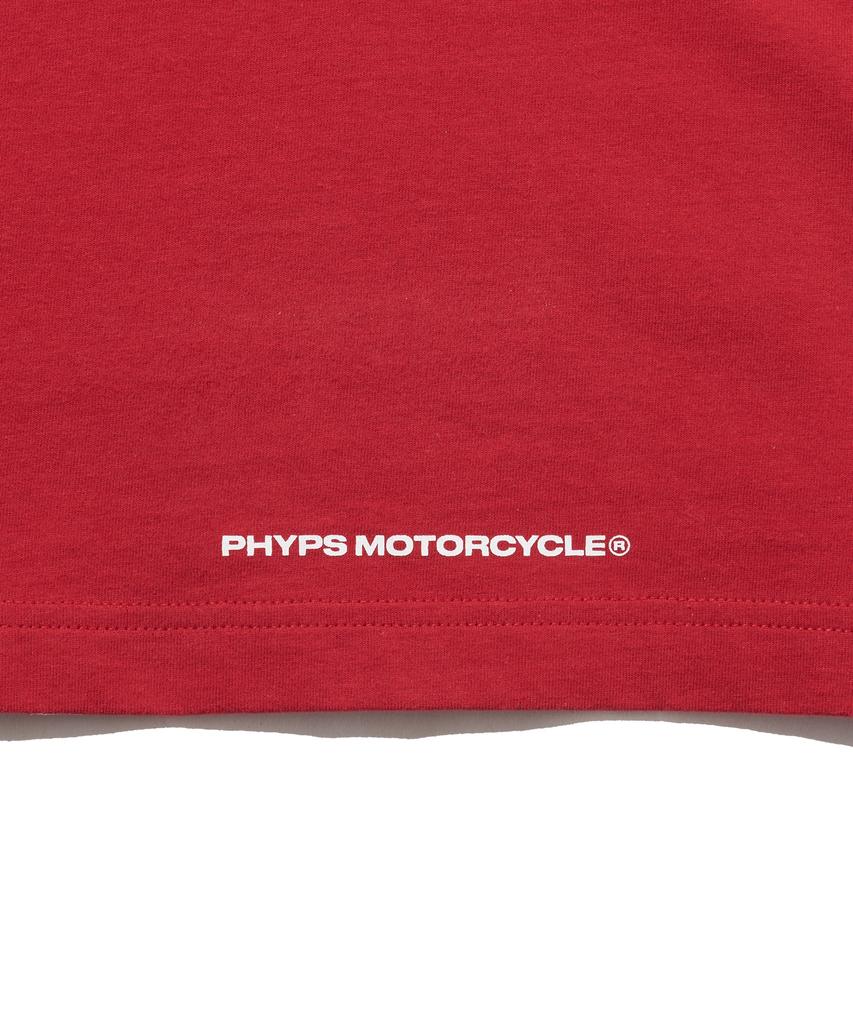 PHYPS MOTORCYCLE I Love Honda Ringer T-Shirt_Red