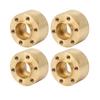 4Pcs Wheel Hex Hub Widen Brass Weight Wear Proof Wheel Hex Widen Adapter for 1.9in 2.2in Hub