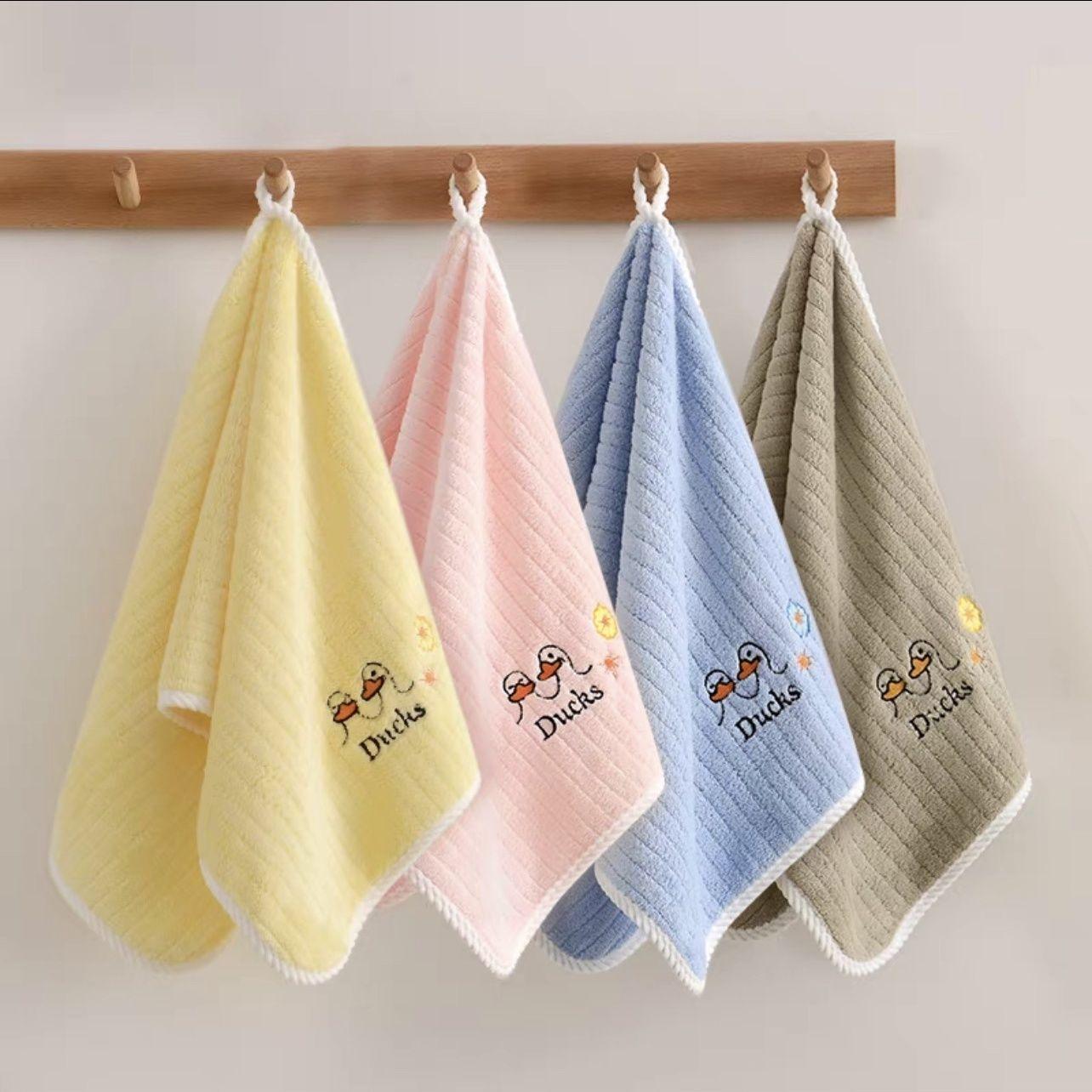 26X50 см милое полотенце с узором утки — фото 13
