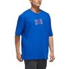 Adidas T Shirts Men's Blue Crew Neck Moderate Straight Fit GF4001