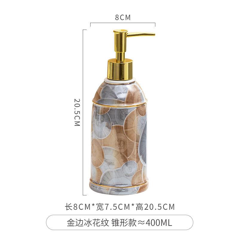 Ceramic Hand Sanitizer Bottle Nordic Press Soap Dispenser Bathroom Accessories Shower Gel Shampoo Moisture Bottle Home Decor New