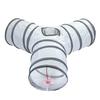 Pet Cat Tunnel Toys Foldable White Pet Cat Kitty Training Interactive Fun Toy For Cats Rabbit Animal Play Tunnel Tube