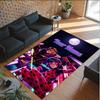 Tappeto in Cristallo di Velluto Personalizzato con Nome e Testo, Tappeto Antiscivolo Miraculous Ladybug per Decorazione Domestica