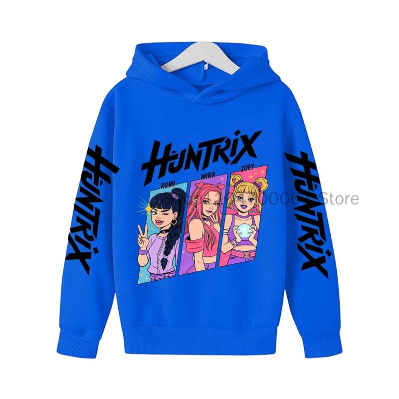 

Горячие K-pop «Охота на ведьм» Детская одежда, включая мужские и женские весенне-осенние худи и модные свитшоты 170cm синий