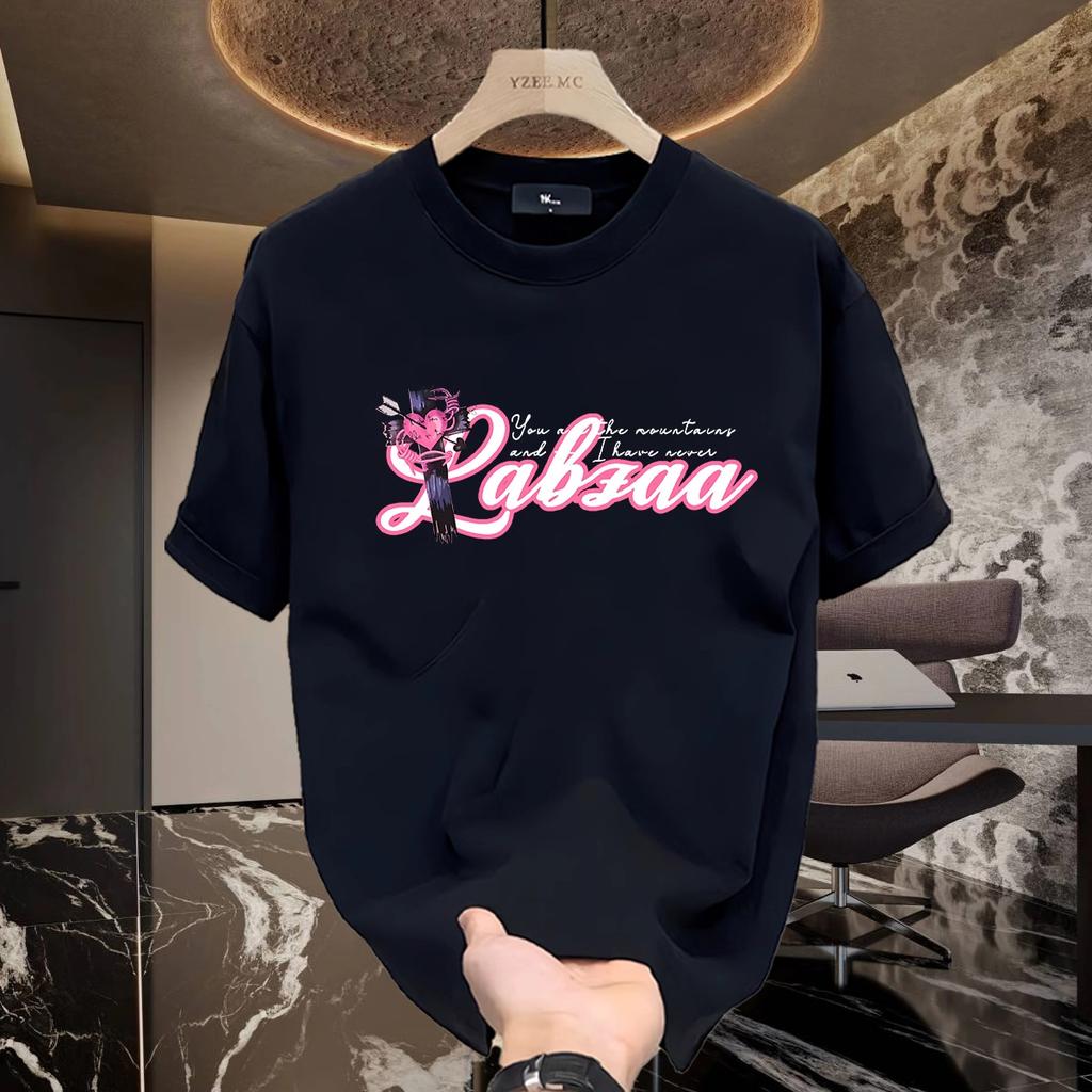 Heavy Cotton American High Street White Oversize Short-Sleeved T-Shirt Men'S Summer Tide Brand Loose Student T-Shirt Top