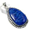 Natural Lapis Lazuli Gemstone 925 Steling Silver Jewelry Pendant 2.52" U4h40