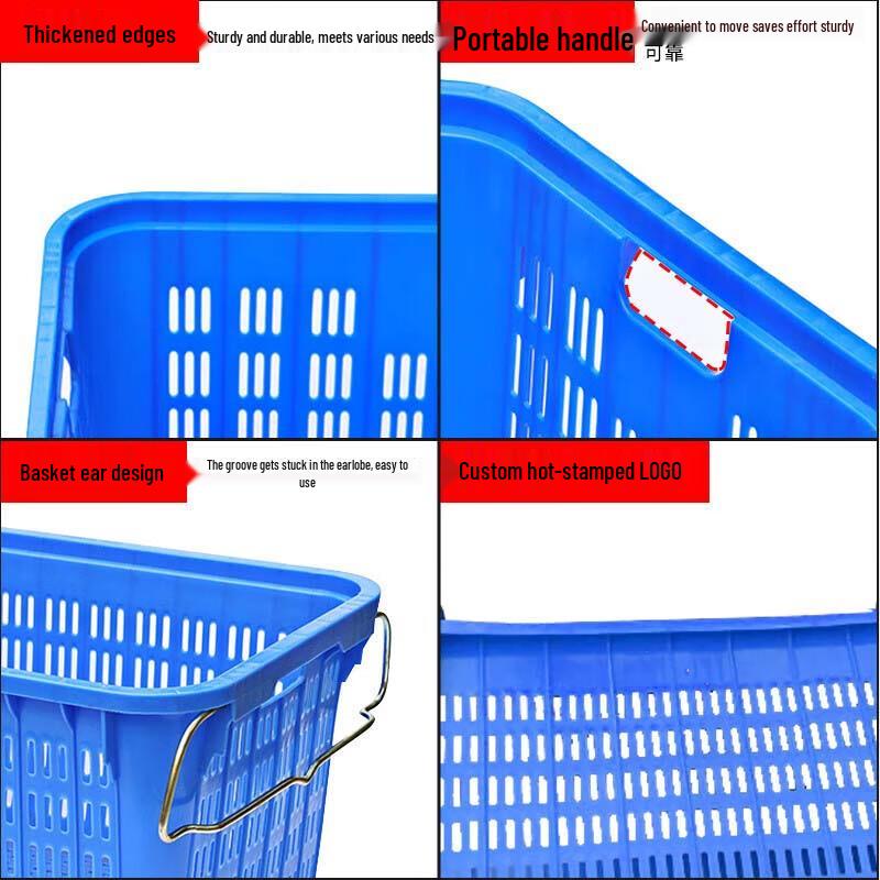 Yisu Heavy-Duty Perforated Plastic Storage Crate