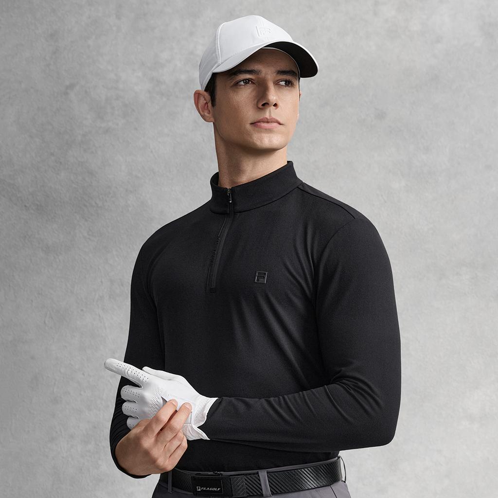 Fila Golf Classic Sports Leisure Comfortable Long Sleeve T-Shirt Men Tops A11M615213F-BK