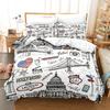 Statue Of Liberty Duvet Cover King Queen Attractions In New York Quilt Cover Adults European Famous Buildings Polyester Bedding