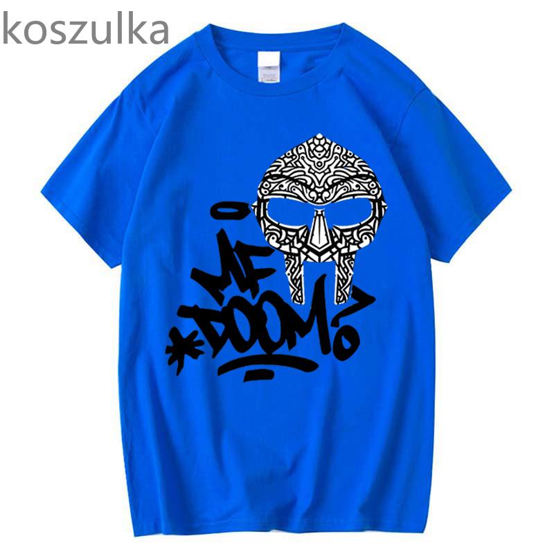 Unisex MF Doom Letter Camiseta Camiseta Divertida Camiseta de algodón vintage Regalo para mujeres unisex Verano Casual Moda unisex Ropa suelta de manga corta