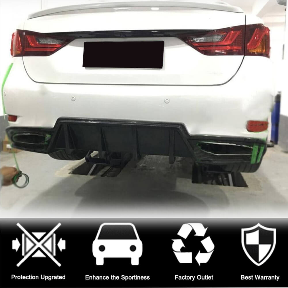 Rear Bumper Diffuser (for F-Sport 2011-2015, Carbon) for Lexus GS