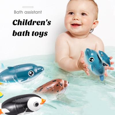 Kids Animal Bath Toy Waterproof Swimming Octopus Dolphin Sea Lion Penguin Toddlers Shower Bathtub Diving Toy Boys Girls Birthday Gift