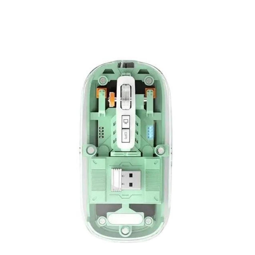 Customized Pattern Rechargeable Bluetooth Wireless Mouse Silent Color Box Packaging