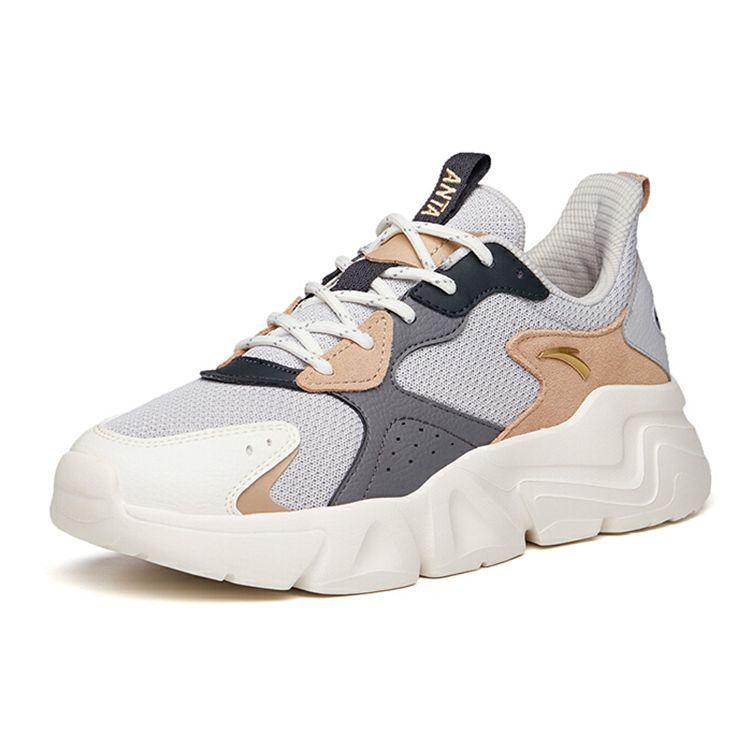 Anta Зручне повсякденне спортивне взуття, легкі низькі кросівки, чоловічі кросівки, сіро-коричневі 912138826-3