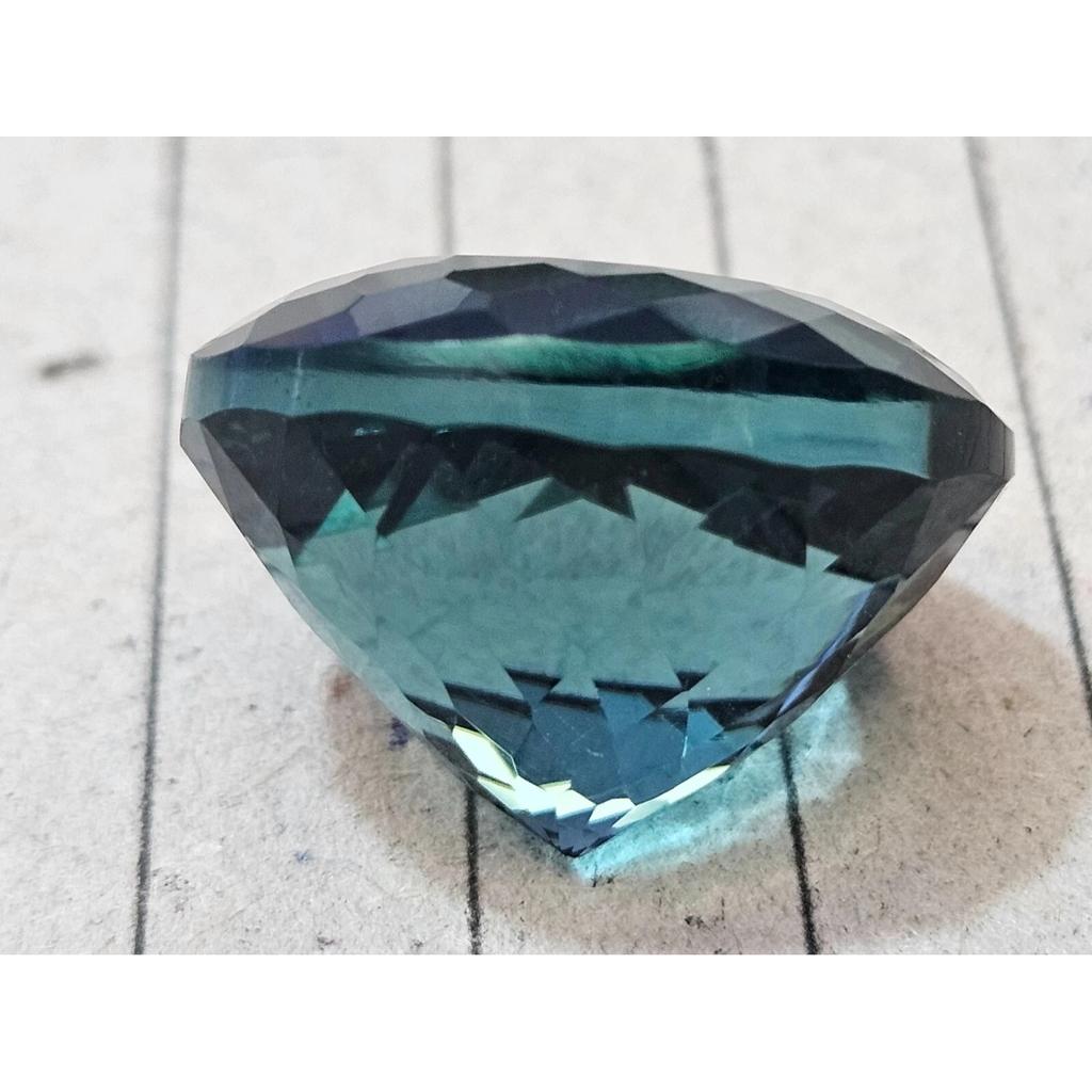 Beautiful Bluish Green Tourmaline Natural Pear Cut 29-30 Ct Certified Gemstone