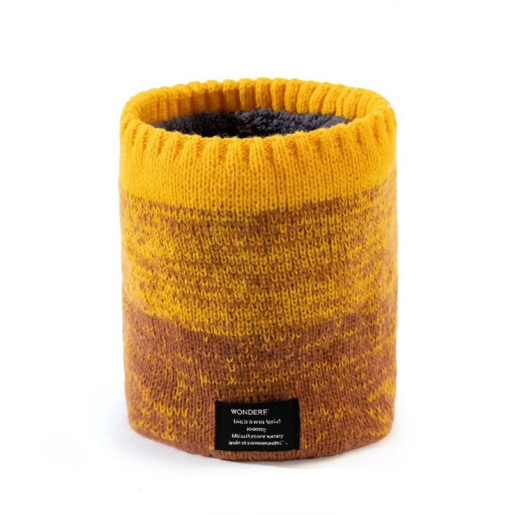 Autumn and Winter Scarf Unisex Warm Thickened Soft Neck Cover Versatile Fake Collar Windproof Knitted Pullover Scarf