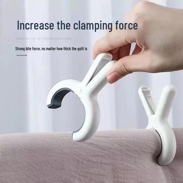 

Seamless Clothes Pegs - Large, Windproof Clips for Drying Quilts & Socks