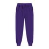 Mens Fleece Jogger Pants Casual Sportswear Straight Fit Elastic Waist Drawstring Bottom