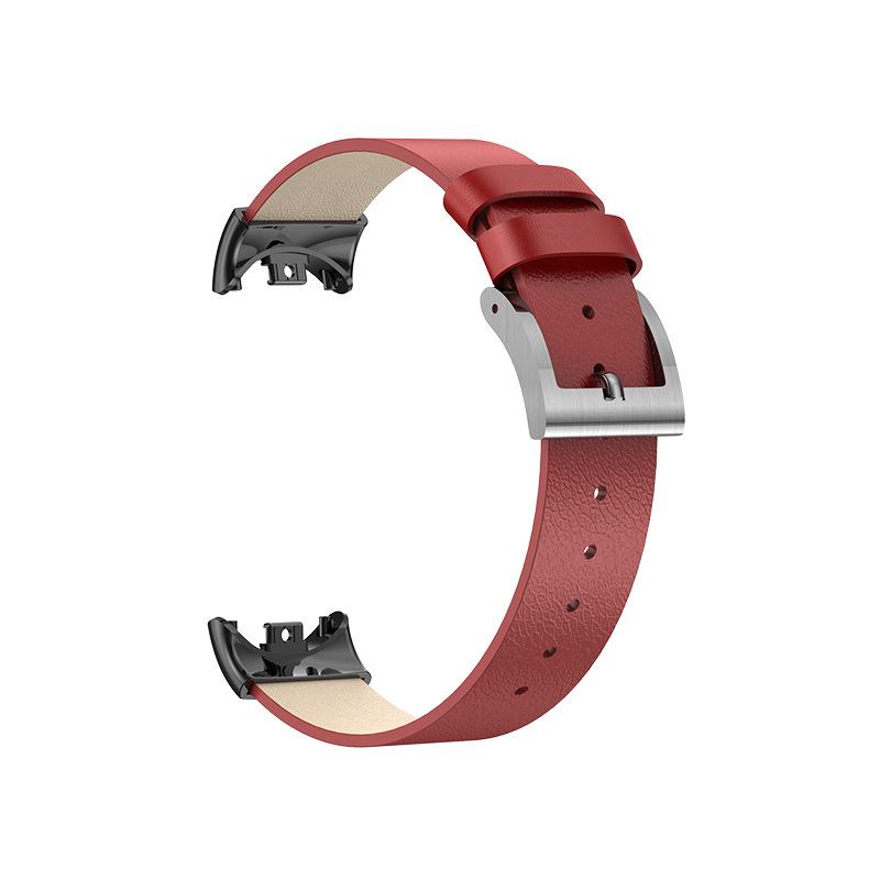 Bracelet For Xiaomi Band 8 Leather Strap For Miband 8 Smart Band Accessories