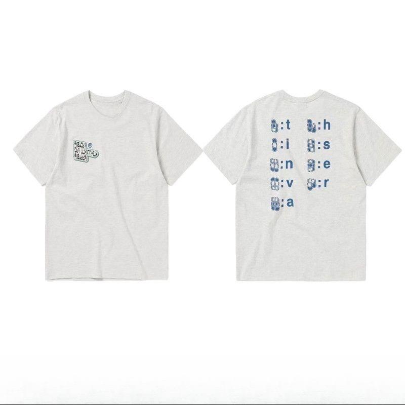 2026 Korea Thisis Trendy Summer Neverthat New Design Letterprint Roundneck Shortsleeved Tshirt For Unisex And Unisex