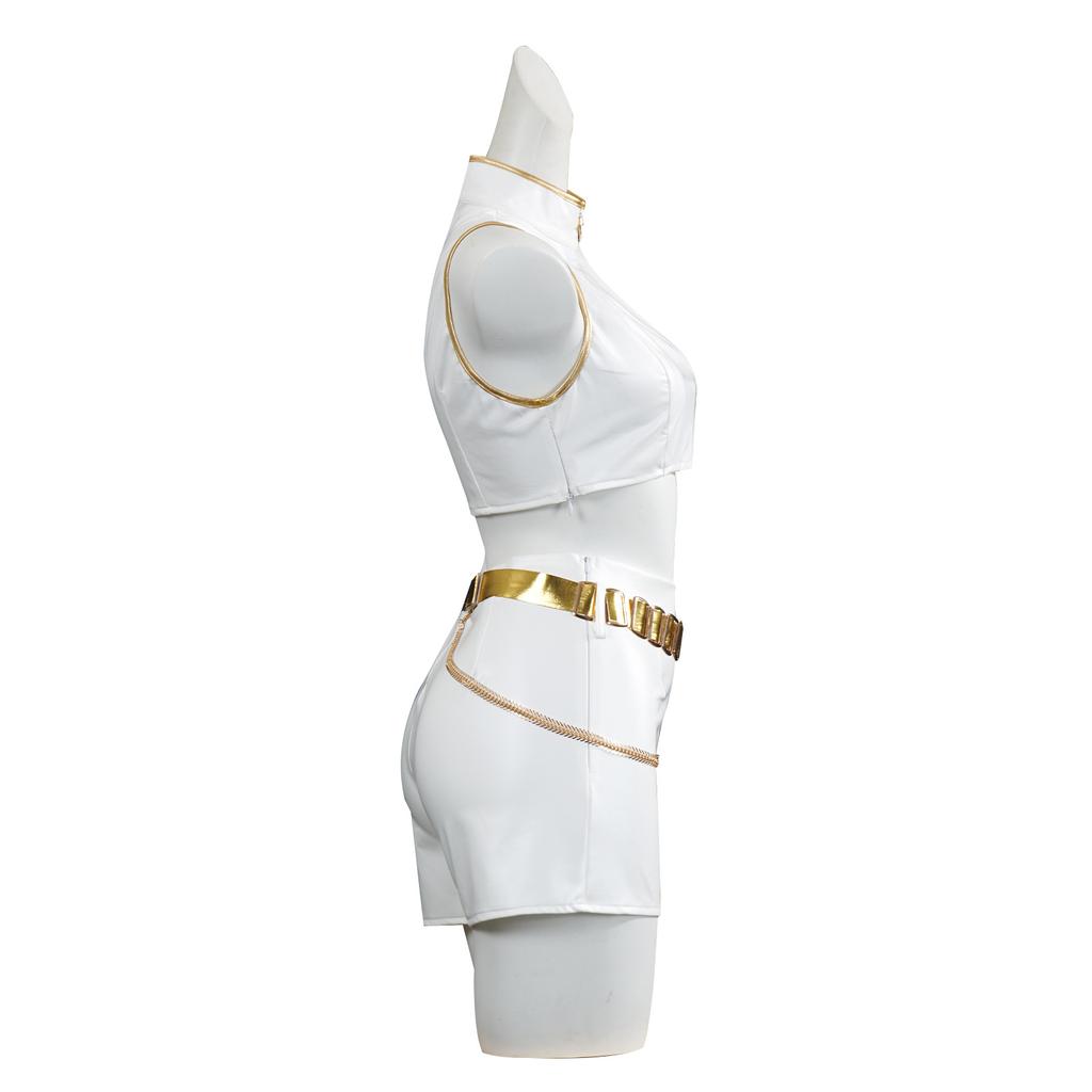 Cosplay-pop Hexe Jäger Cosplay Kostüm Kapitän Rumi Weißes Lied Kostüm Bühnenauftritt Kostüm Cos Kostüm