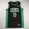 Boston Celtics Basketball Jersey Tatum 0 Brown 33 Retro Embroidered Graffiti Sport Top Men Women Unisex Team Shirt